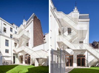 Escalier et auvent CBAI